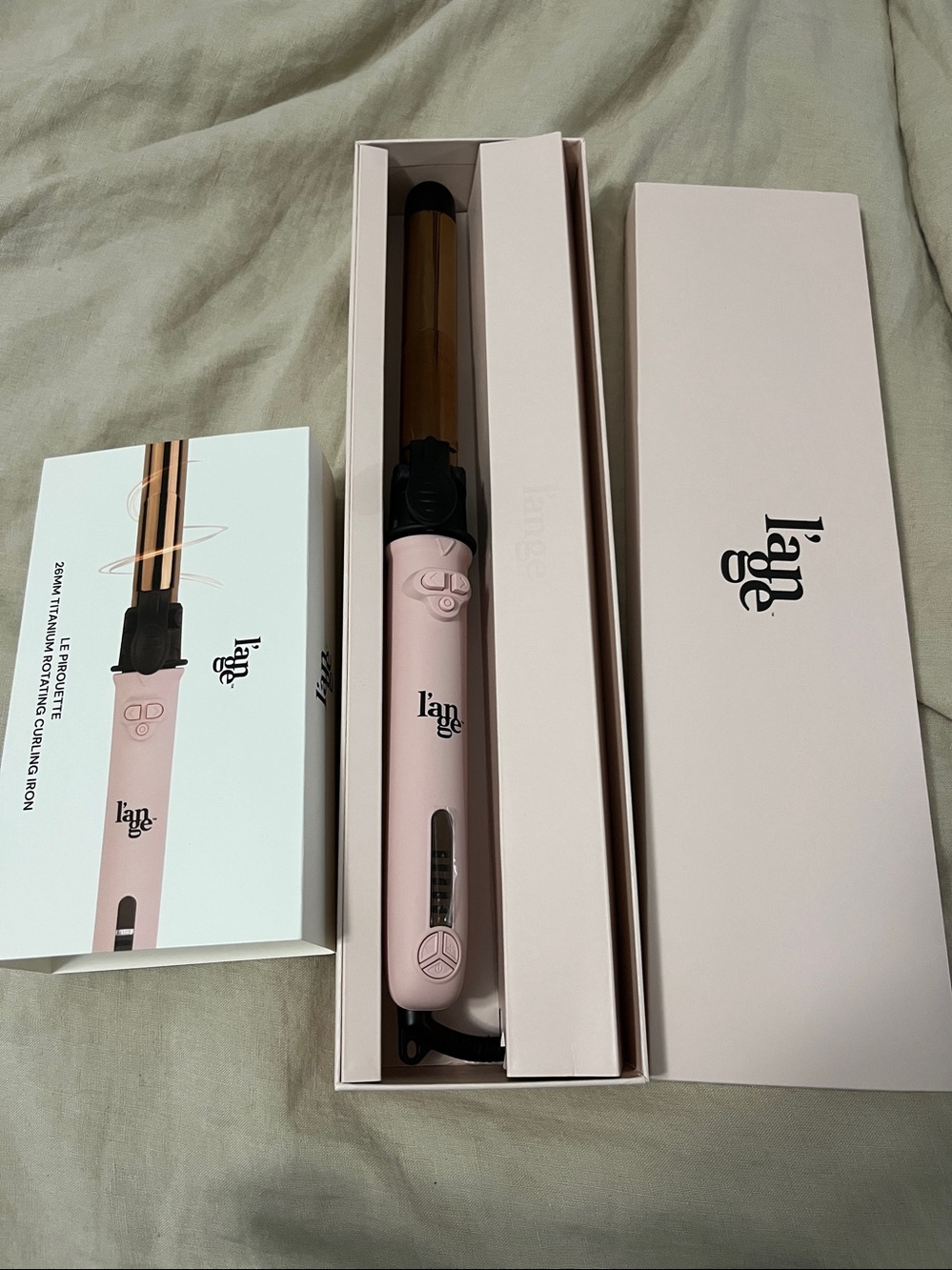 Lange Le Pirouette 26mm Rotating Curling Iron - Pink & Rose Gold - Picture 2 of 2